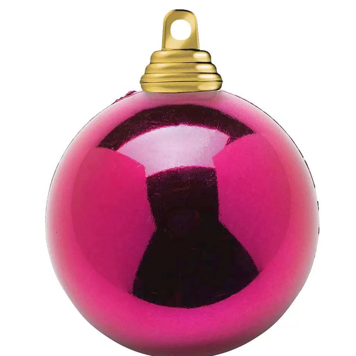 New DecoWoerner Beerene, Glänzende Weihnachtskugeln Aus Schwer Entflammbarem Kunststoff, 10 Cm Ø – 6 Stück rot