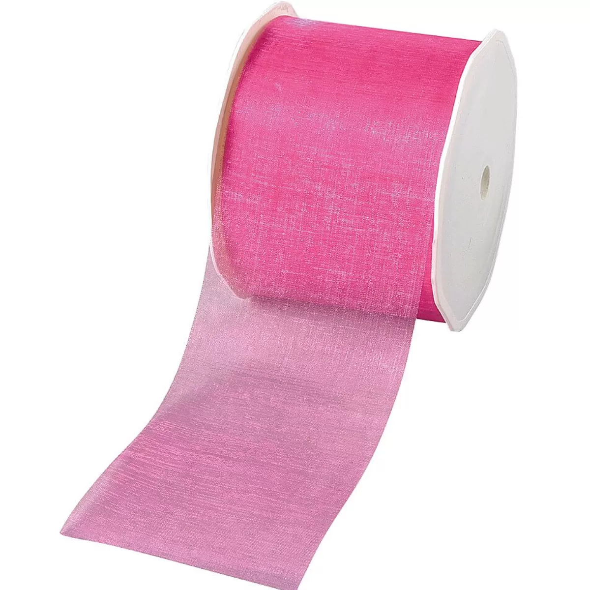 Best DecoWoerner Chiffonband 70 Mm, 25 M, Pink rosa