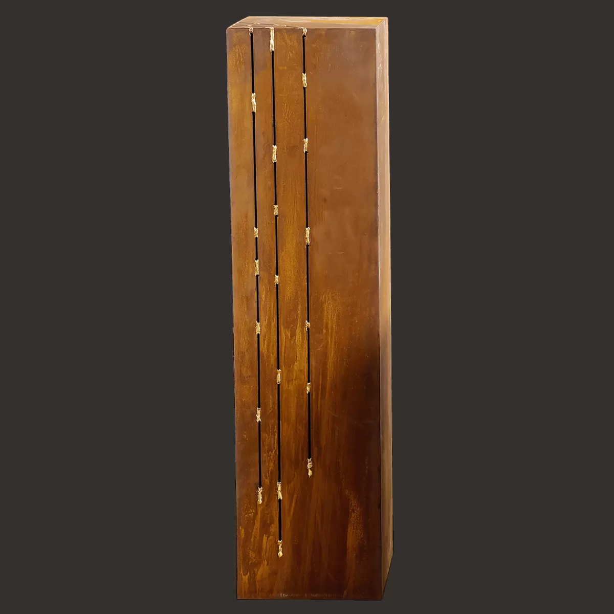 Cheap DecoWoerner Deko Podest Rost Säule Beistell-Tisch 100 X 25 Cm braun
