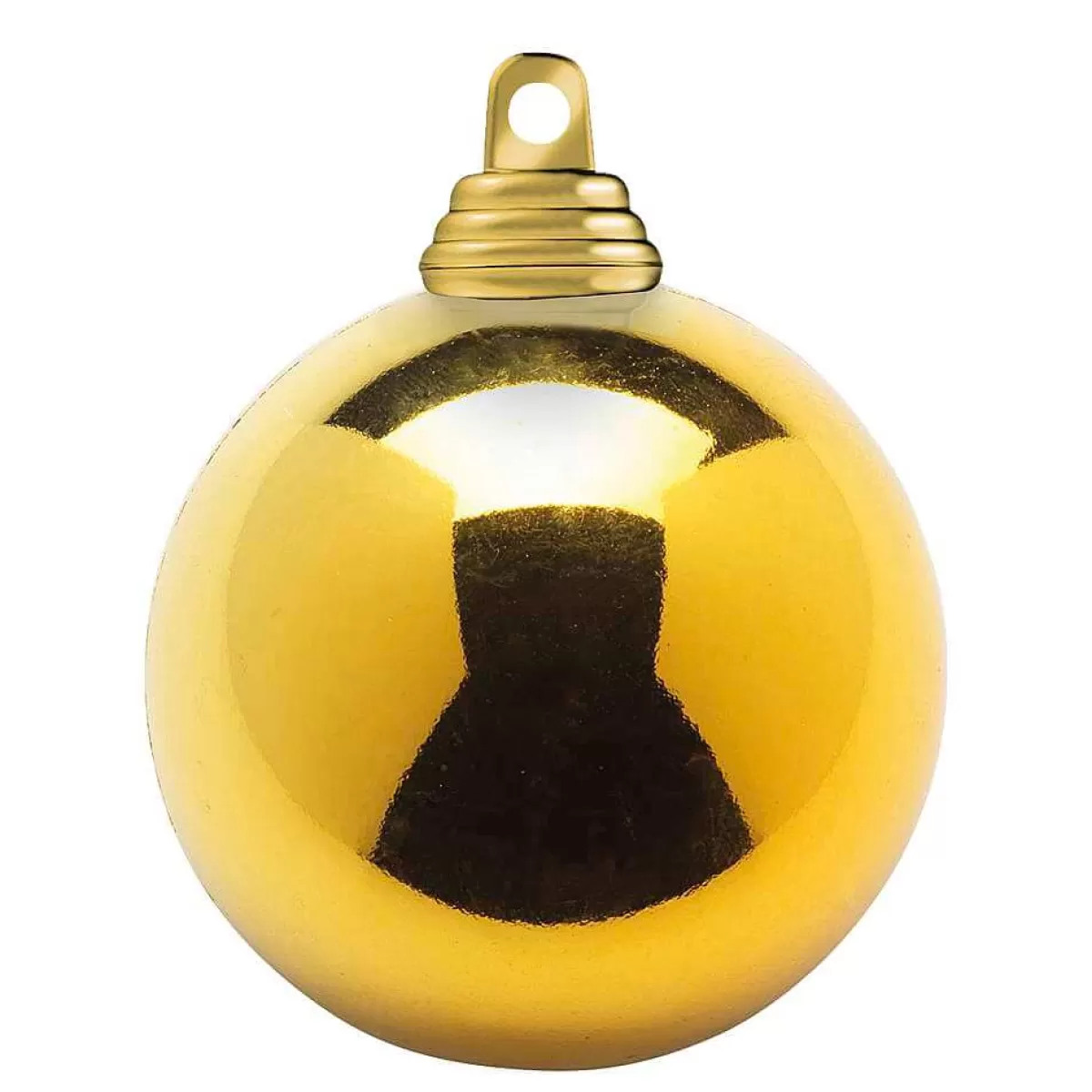 New DecoWoerner Dunkel, Glänzende Weihnachtskugeln Aus Schwer Entflammbarem Kunststoff, 6 Cm Ø – 24 Stück gold