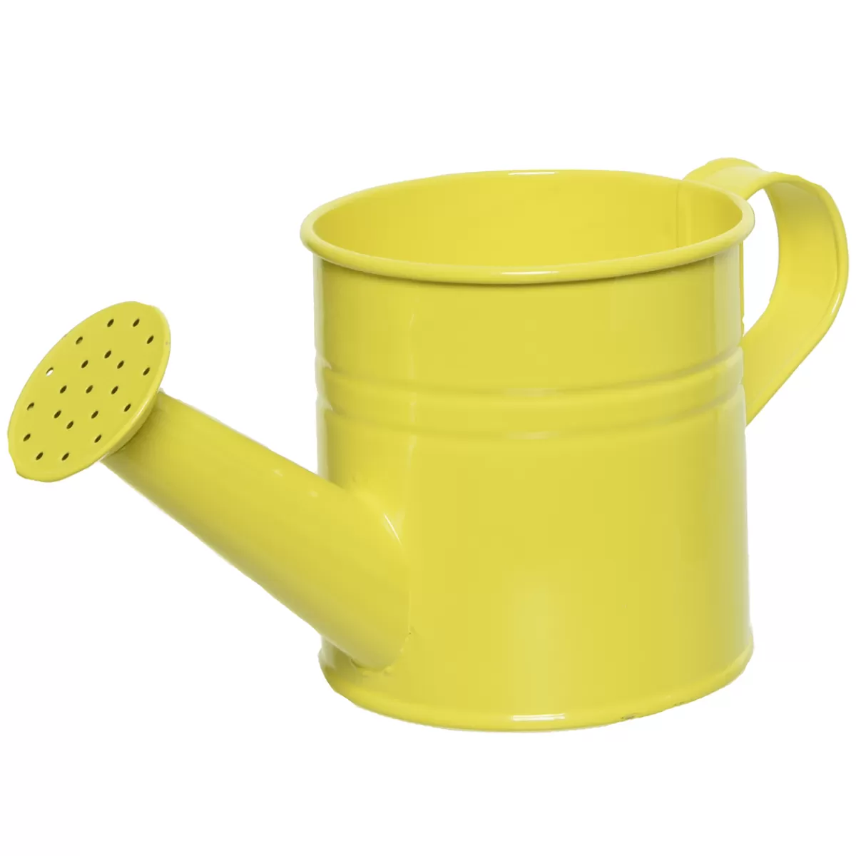 New DecoWoerner e Vintage Metall-Gießkannen Verzinkt 22 Cm gelb