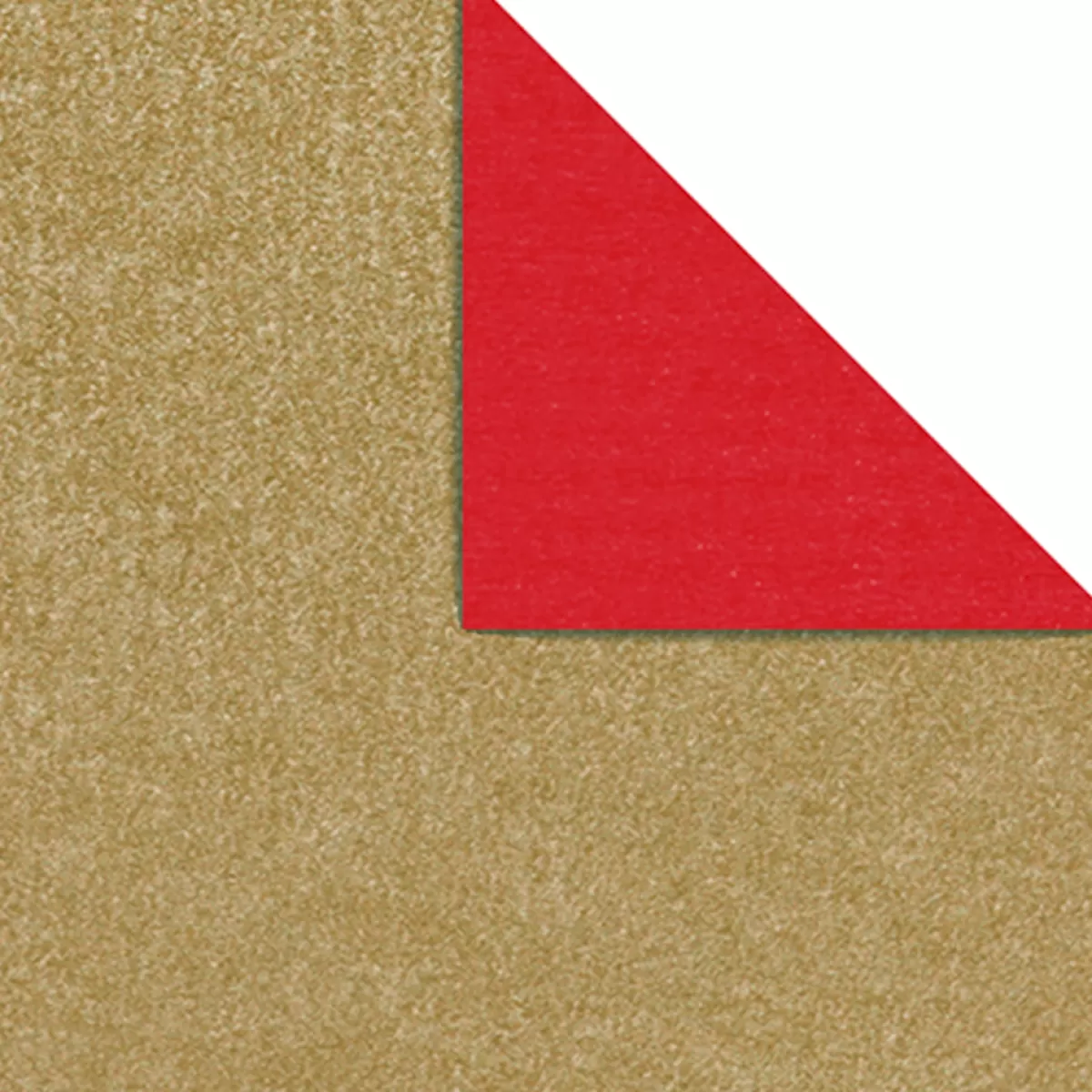 Store DecoWoerner Geschenkpapier Bicolor Rolle Gold 50 Cm X 50 M rot