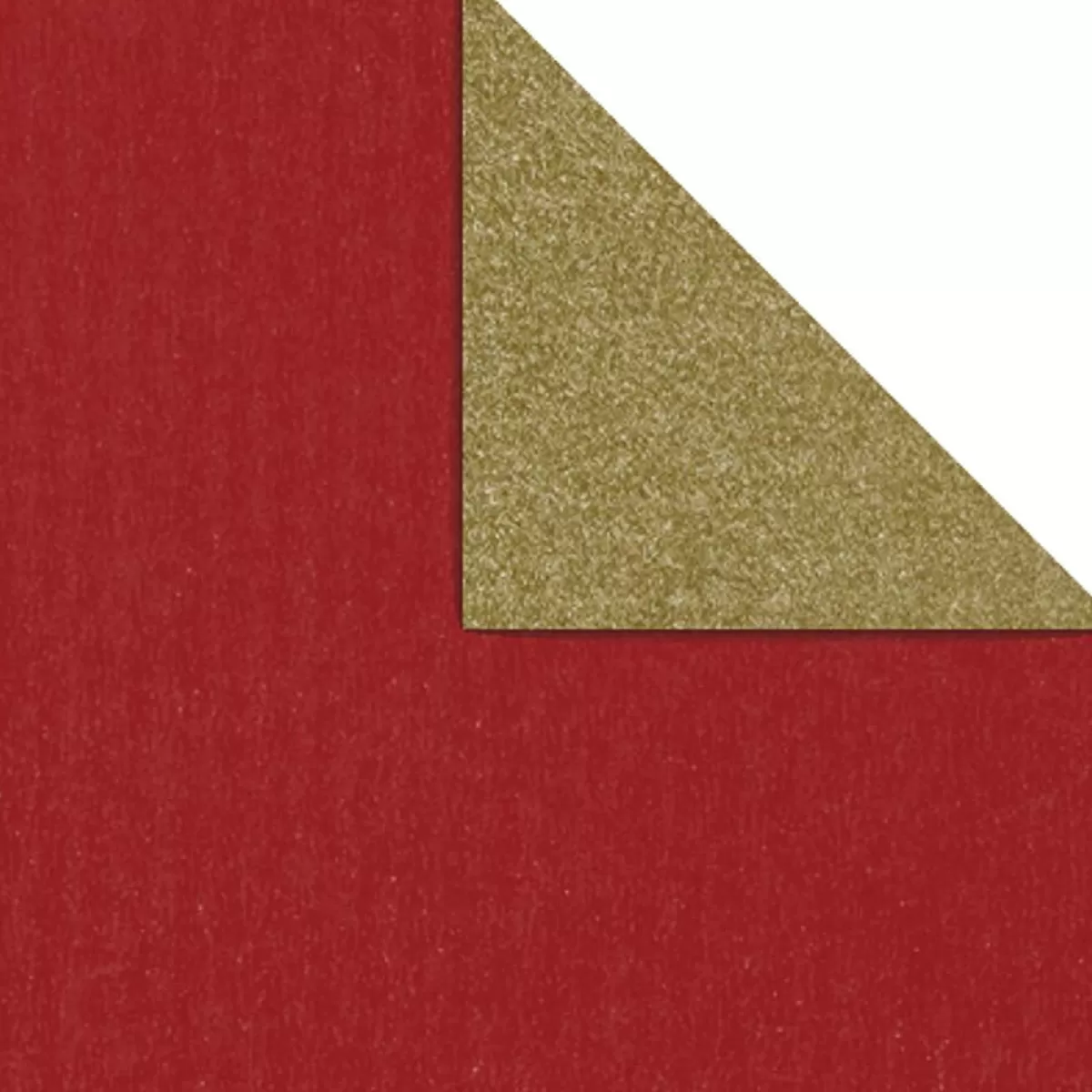 Online DecoWoerner Geschenkpapier Bicolor Secare Rolle 70 Cm, 100 M, /gold rot