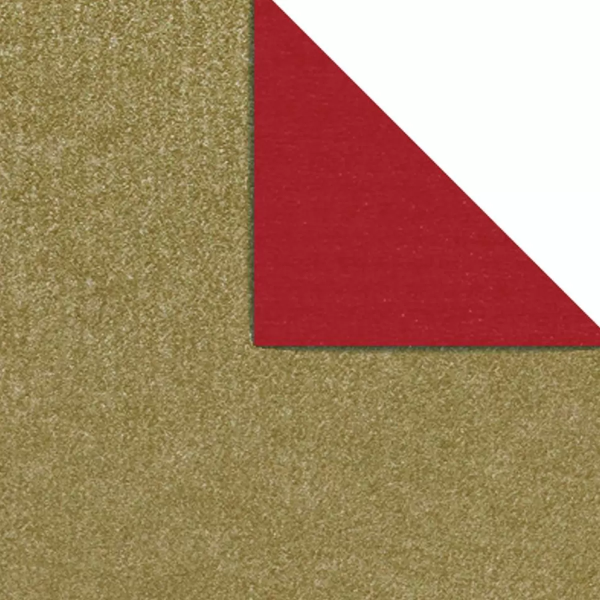 Online DecoWoerner Geschenkpapier Bicolor Secare Rolle 70 Cm, 100 M, /gold rot