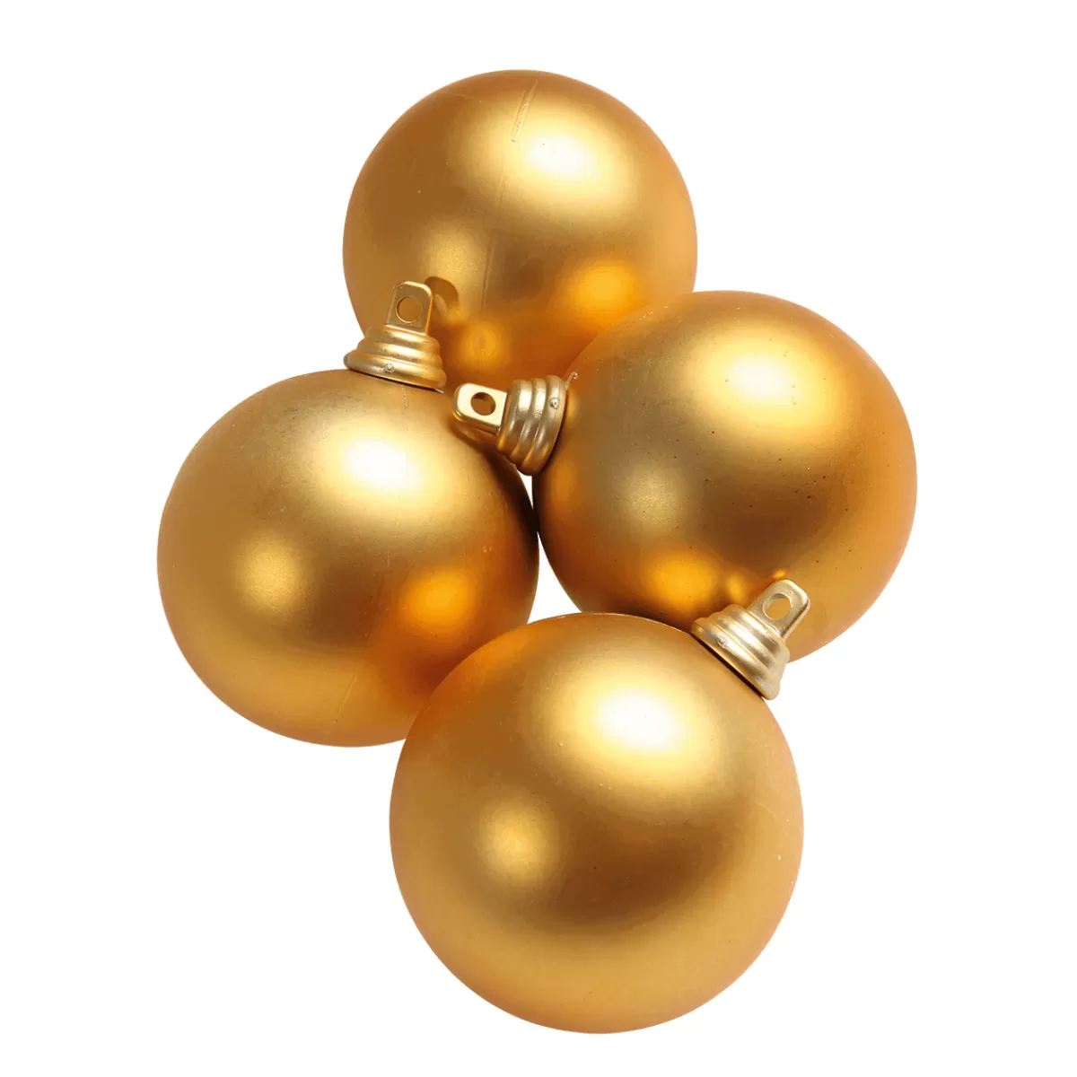 Shop DecoWoerner ene, Matte Weihnachtskugeln Aus Schwer Entflammbarem Kunststoff, 6 Cm Ø – 24 Stück gold