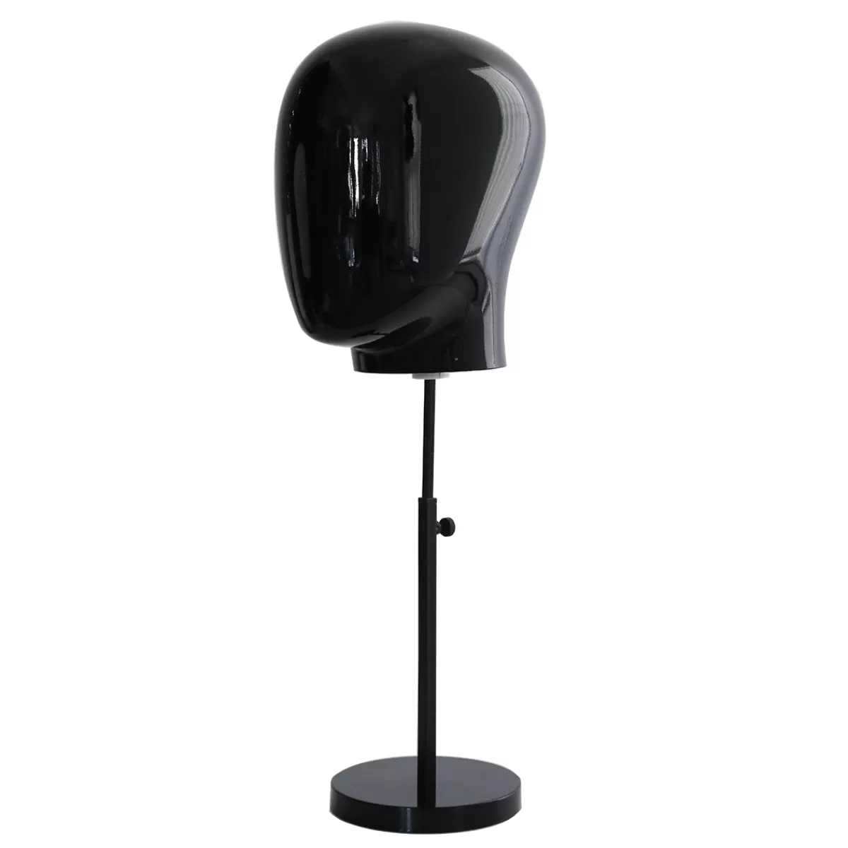Discount DecoWoerner Herren Schaufensterpuppen-Kopf Mit Ständer 29 X 29 X 40 Cm schwarz
