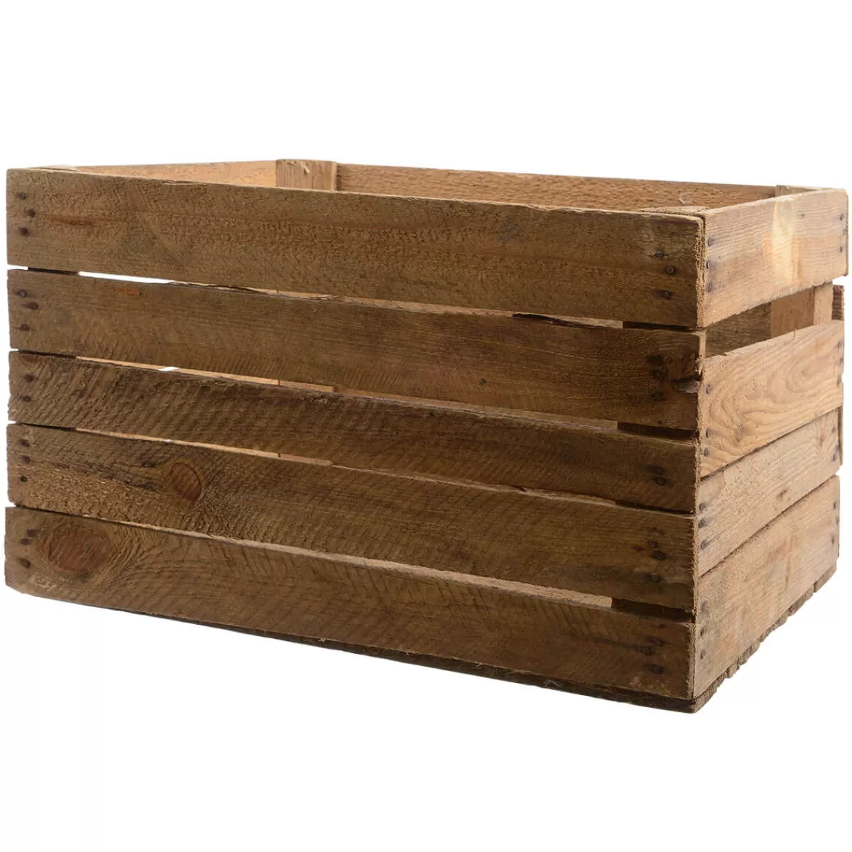 New DecoWoerner Holzkiste Vintage 50 Cm Lang braun