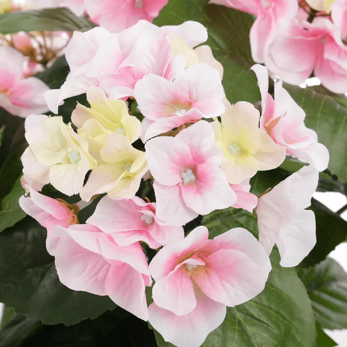 Discount DecoWoerner Künstliche Deko Hortensien Im Korb , 44 Cm rosa
