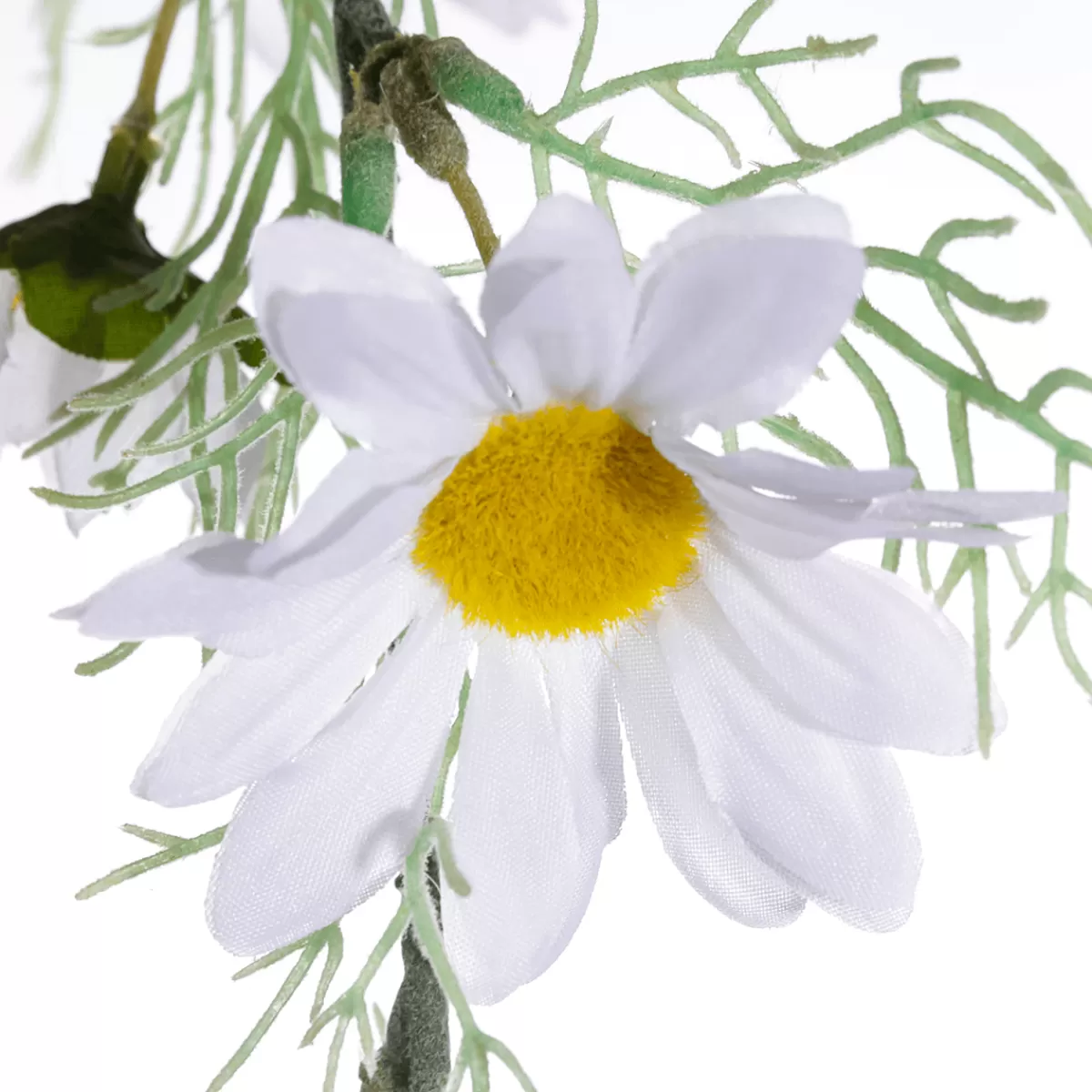 Discount DecoWoerner Künstliche Margeriten-Girlande Kunstranke 14 X 180 X 8 Cm (B X L X H) weiß