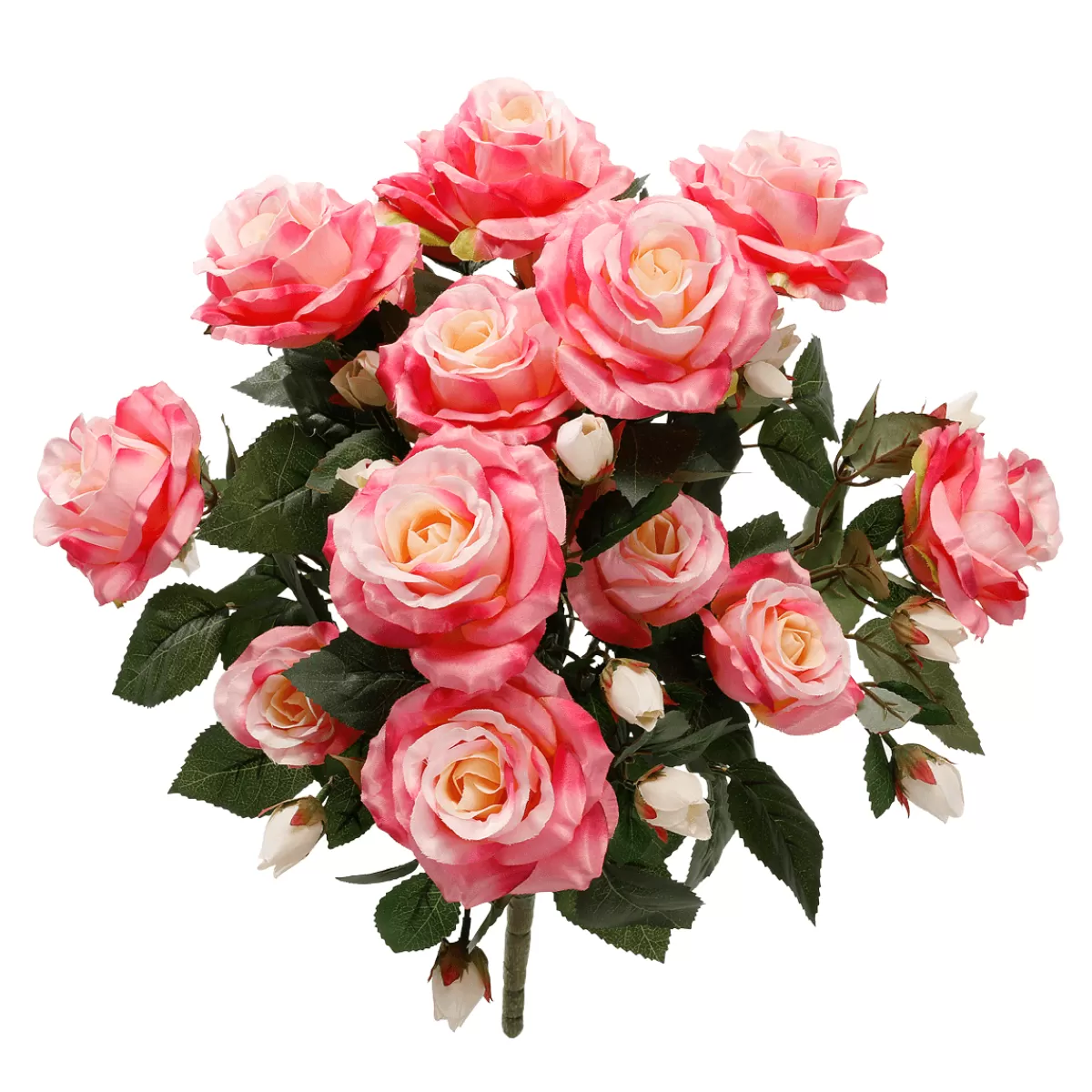 Cheap DecoWoerner Künstliche Rosensträuße Mit Jeweils 15 Blüten, & Gelb, 54,5 Cm rosa