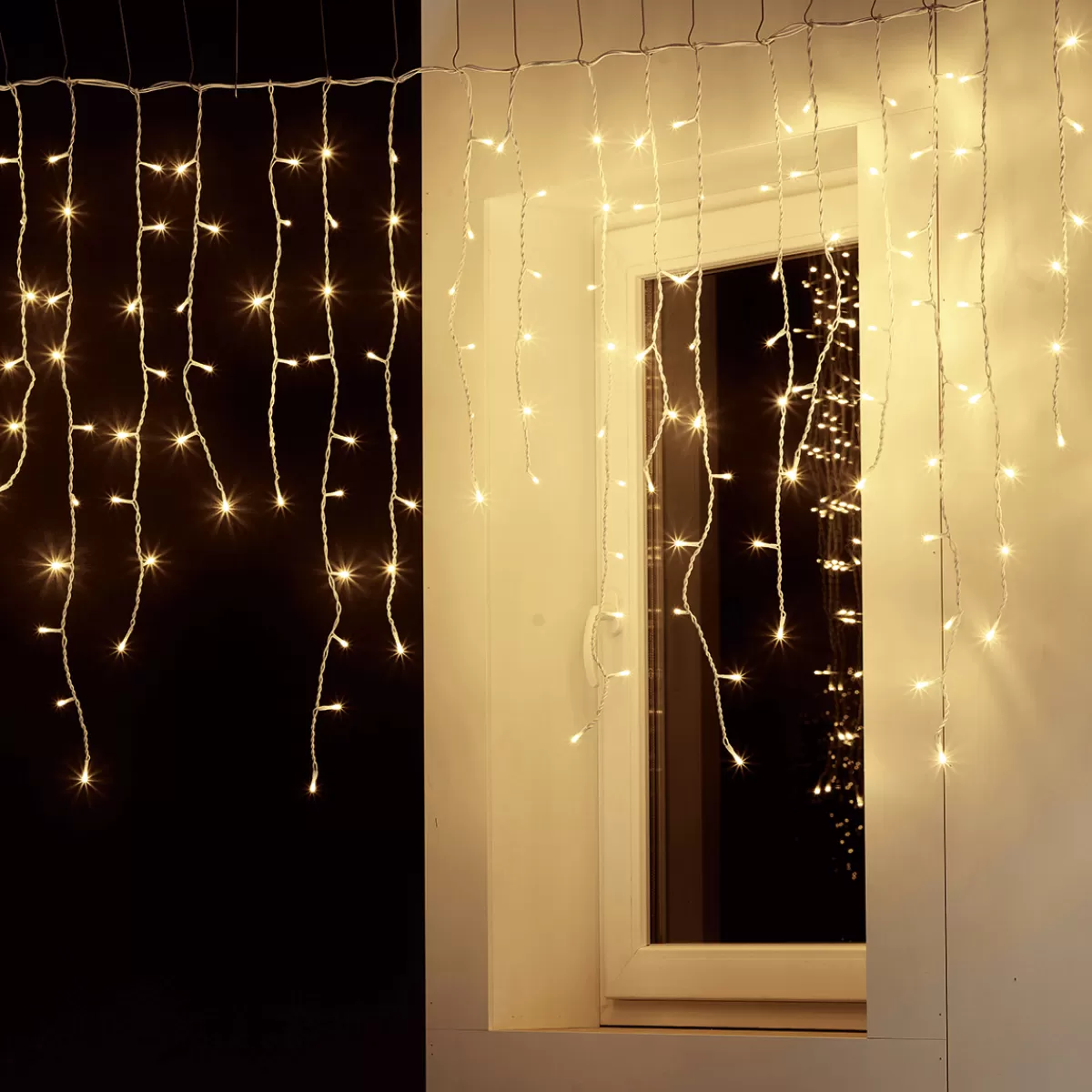 Cheap DecoWoerner LED Icicle-Light System IP20 300 X 100 Cm Ohne Zuleitung weiß