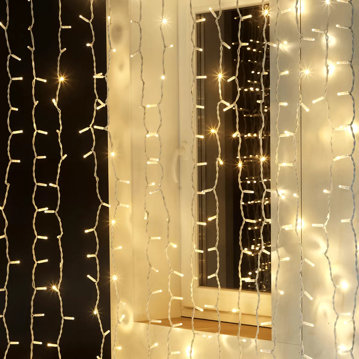Flash Sale DecoWoerner LED Profi Lichtvorhang System IP67, 300 Cm Ohne Zuleitung, weiß