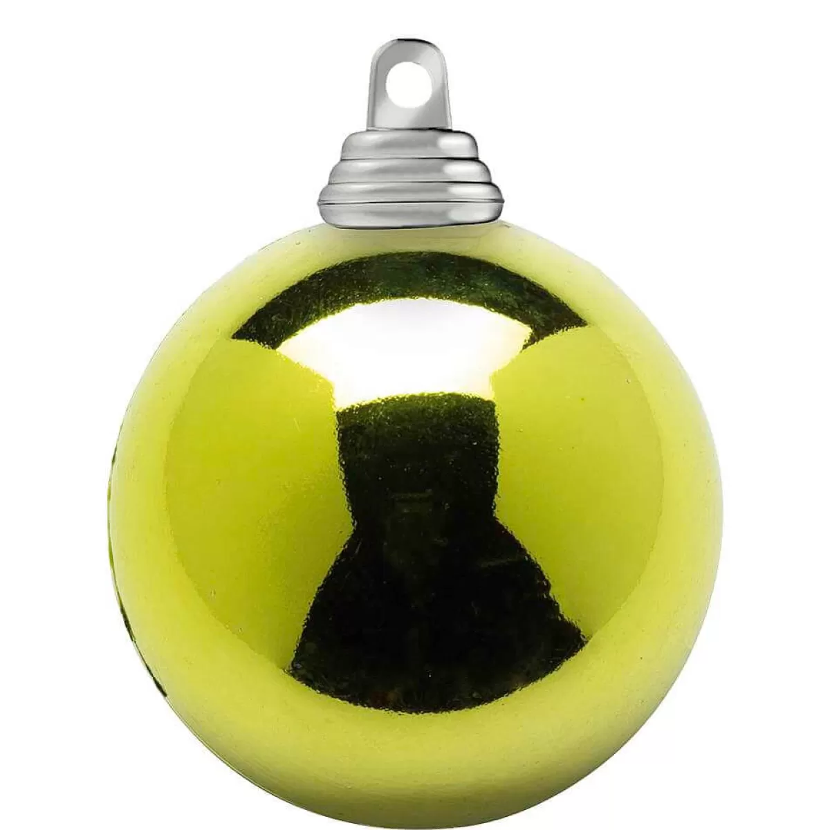 Flash Sale DecoWoerner Limettengrüne, Glänzende Weihnachtskugeln Aus Schwer Entflammbarem Kunststoff, 6 Cm Ø – 24 Stück gelb