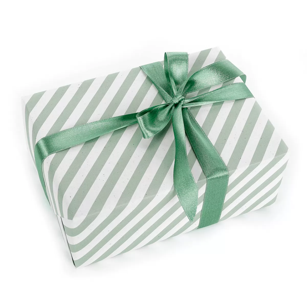 New DecoWoerner Nachhaltiges Kraftpapier Aus Zuckerrüben Mit en & Weißen Streifen – 50 M Geschenkpapier-Rolle grün
