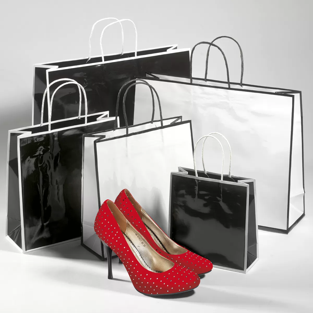 Shop DecoWoerner Papiertasche "Coco" 25 X 25 Cm 25 Stück weiß