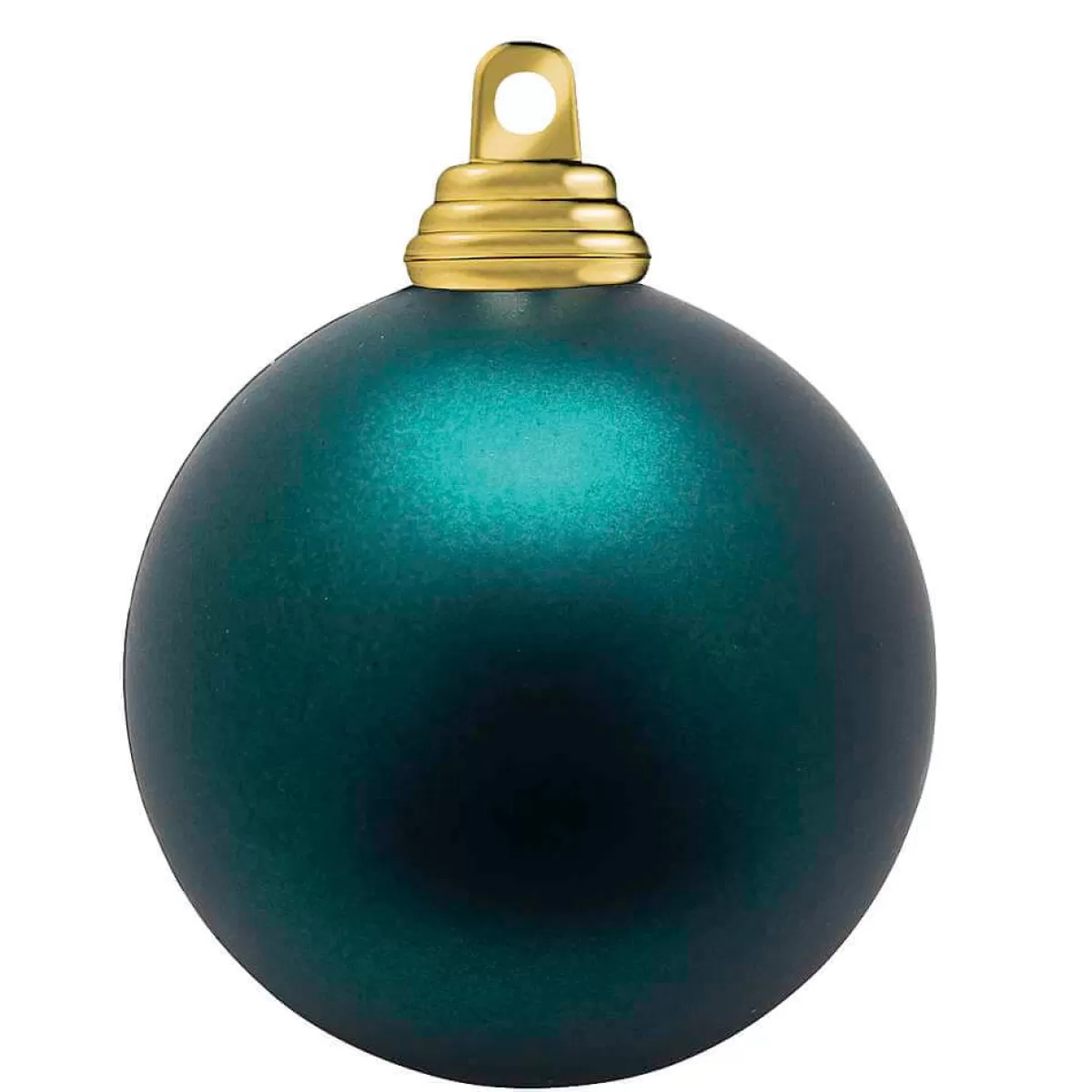 New DecoWoerner Petrol, Matte Weihnachtskugel Aus Schwer Entflammbarem Kunststoff, 20 Cm Ø – Per Stück grün