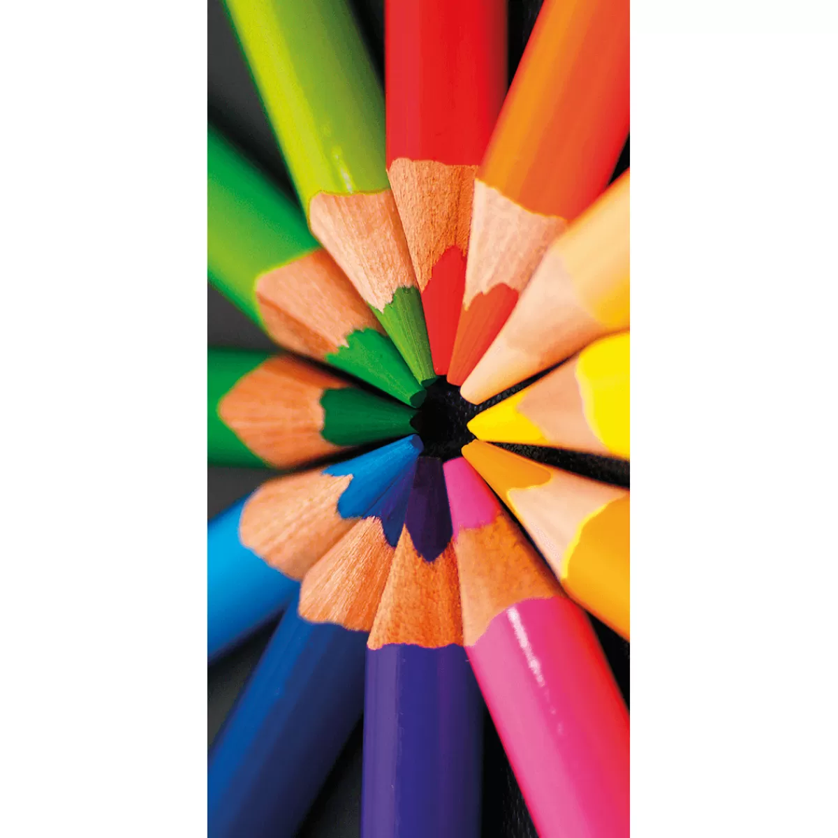 Fashion DecoWoerner Schwer Entflammbarer Stoffbanner „Buntstifte“ Aus Fahnenstoff 100 X 200 Cm mehrfarbig
