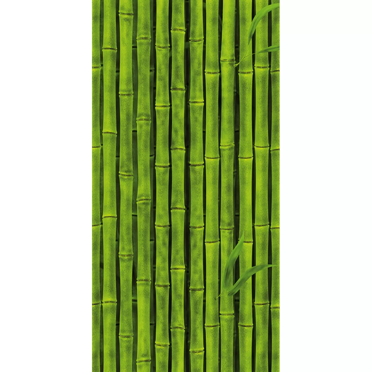 Clearance DecoWoerner Schwer Entflammbarer Stoffbanner „e Bambusstangen“ Aus Fahnenstoff 100 X 200 Cm grün