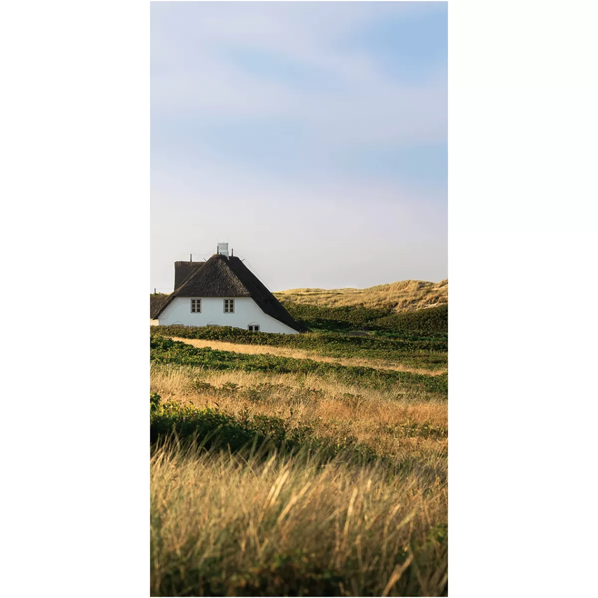 Hot DecoWoerner Schwer Entflammbarer Stoffbanner "norddeutsche Landschaft" Aus Fahnenstoff 100 X 200 Cm braun