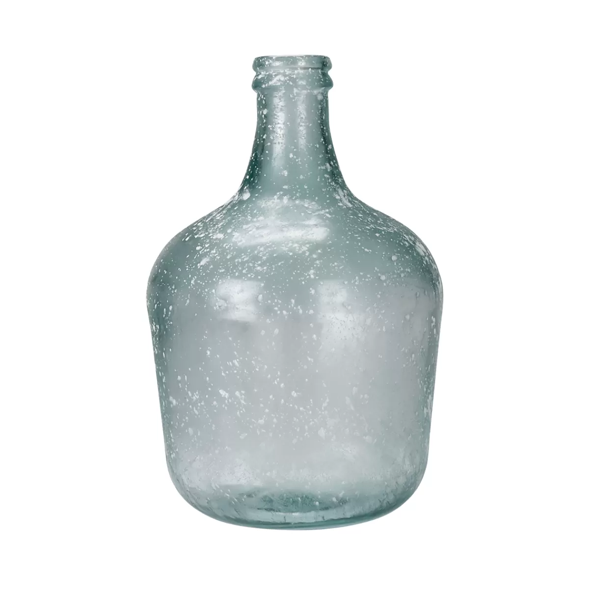 Fashion DecoWoerner Vintage Glasflasche Ballon-Vase 42 X 27 Cm grün