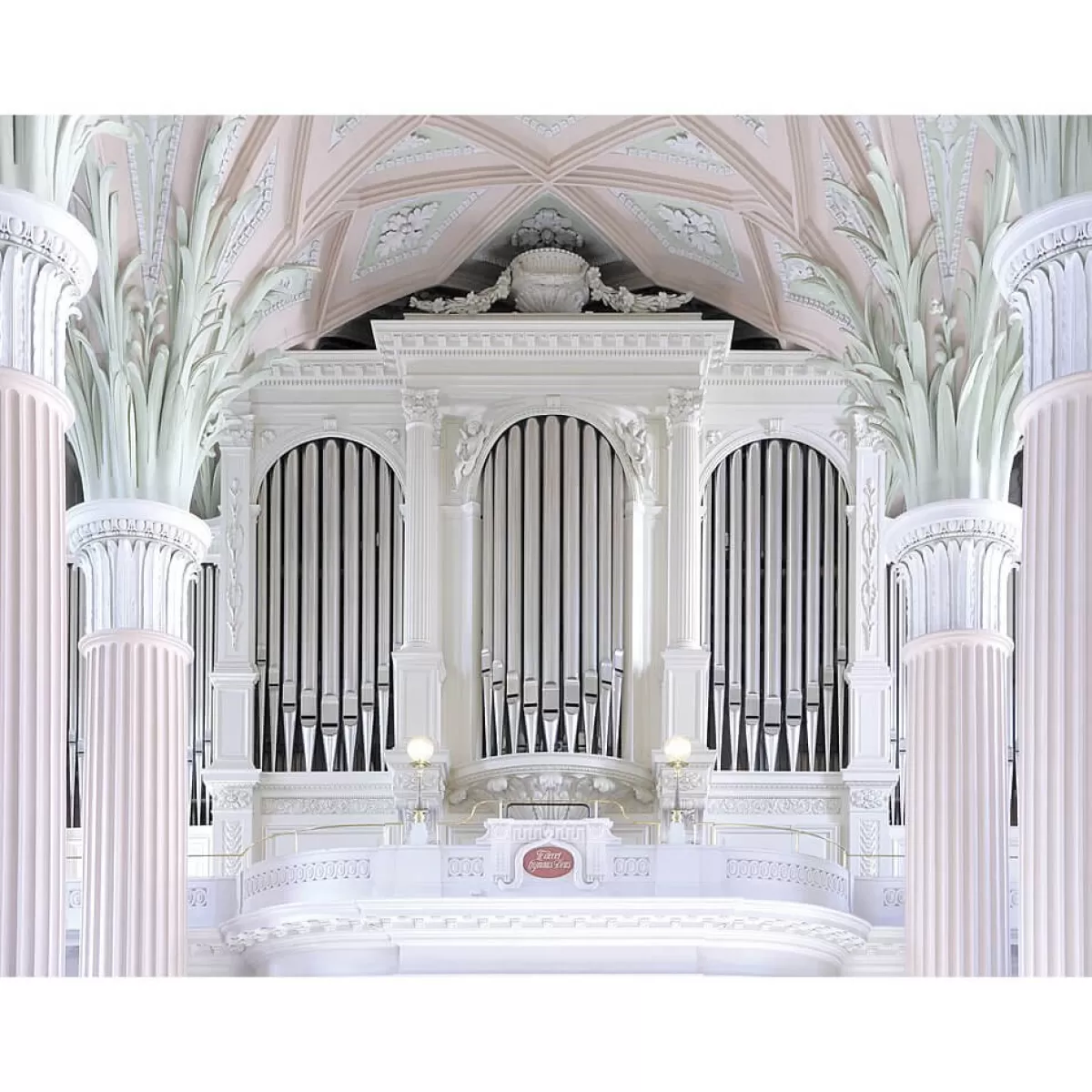 Discount DecoWoerner XXL-Planenbanner "Orgel" Aus Schwer Entflammbarer LKW-Plane 250 X 330 Cm weiß