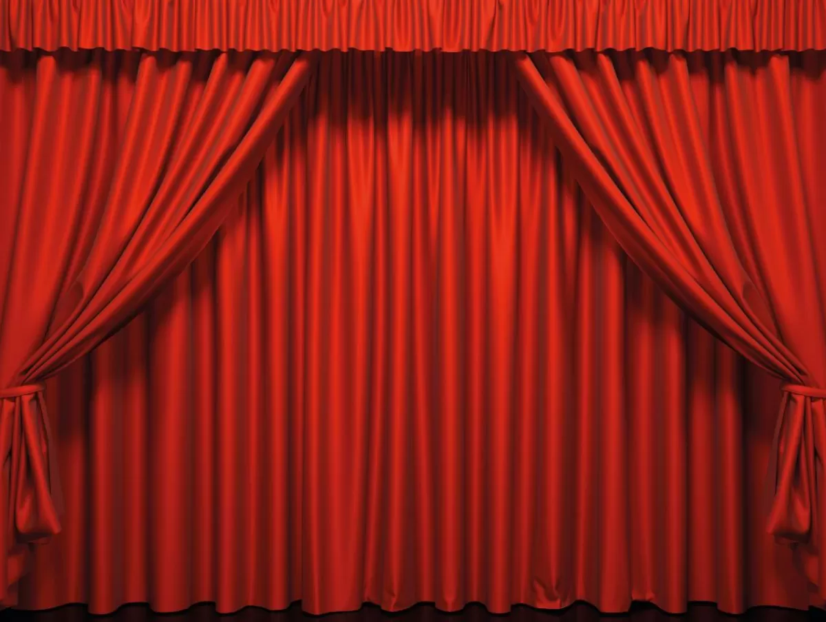 Sale DecoWoerner XXL-Planenbanner "er Bühnenvorhang" Aus Schwer Entflammbarer LKW-Plane 250 X 330 Cm rot